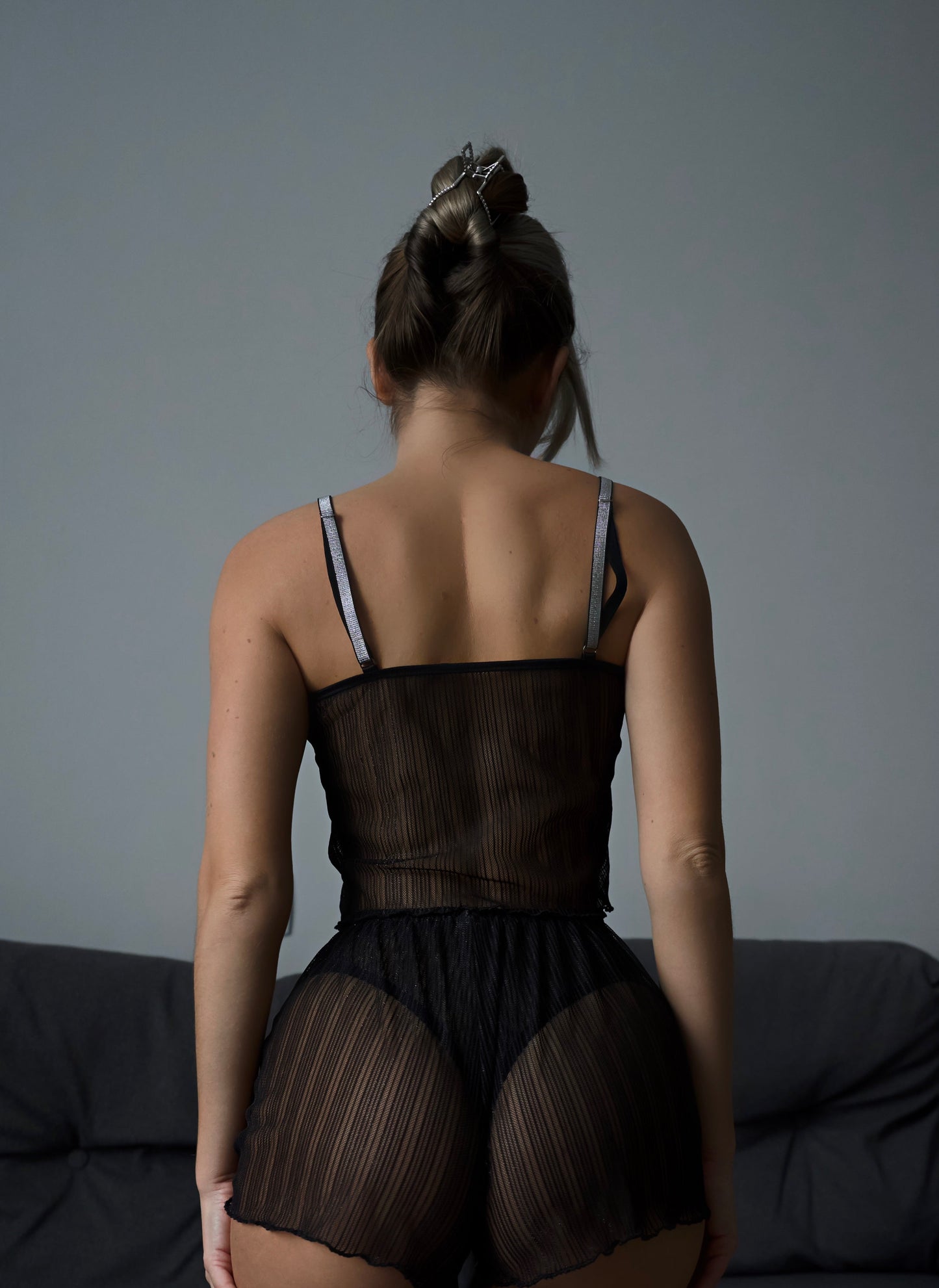 Піжама напівпрозора ALEGRA black - My Store