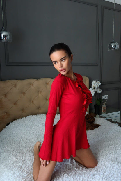 КОМБІНЕЗОН JULIA RED - KIVVI_UKRAINIAN_BRAND