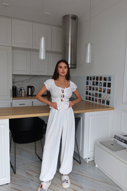ПІЖАМА LUNA WHITE - KIVVI_UKRAINIAN_BRAND