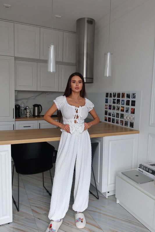 ПІЖАМА LUNA WHITE - KIVVI_UKRAINIAN_BRAND